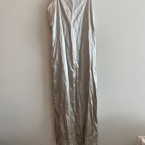 Theory Abbott Satin Slip Dress - Picture 5 of 8